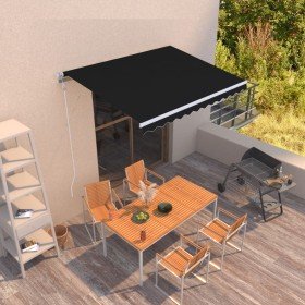 Toldo retráctil automático gris antracita 300x250 cm Toldo retráctil automático gris antracita 300x250 cm