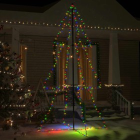 Árbol de Navidad 300 luces LED interior y exterior 120x220 cm