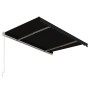 Toldo retráctil automático gris antracita 300x250 cm