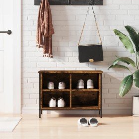 Zapatero madera de ingeniería roble ahumado 69x35x50 cm Zapatero madera de ingeniería roble ahumado 69x35x50 cm