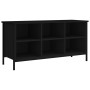 Mueble zapatero madera contrachapada negro 100x35x50 cm