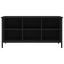 Mueble zapatero madera contrachapada negro 100x35x50 cm