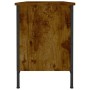 Mueble zapatero madera contrachapada roble ahumado 100x35x50 cm