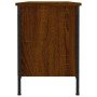 Mueble zapatero madera contrachapada roble marrón 100x35x50 cm