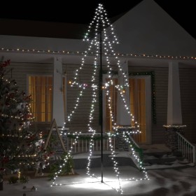 Árbol de Navidad 360 luces LED interior y exterior 143x250 cm