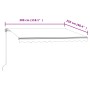 Toldo automático retráctil naranja y marrón 300x250 cm