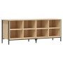 Zapatero madera de ingeniería roble Sonoma 131x35x50 cm