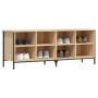 Zapatero madera de ingeniería roble Sonoma 131x35x50 cm