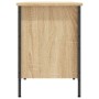 Zapatero madera de ingeniería roble Sonoma 131x35x50 cm