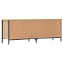 Zapatero madera de ingeniería roble Sonoma 131x35x50 cm