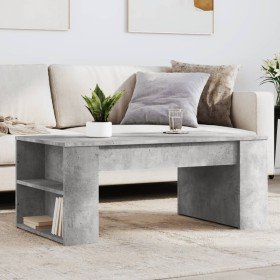 Mesa de centro madera de ingeniería gris hormigón 102x55x42 cm Mesa de centro madera de ingeniería gris hormigón 102x55x42 cm