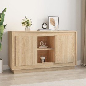 Aparador de madera contrachapada roble Sonoma 102x35x60 cm Aparador de madera contrachapada roble Sonoma 102x35x60 cm