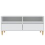 Mueble para TV madera contrachapada blanco 100x34,5x44,5 cm