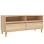 Mueble de TV madera contrachapada roble Sonoma 100x34,5x44,5 cm