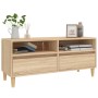 Mueble de TV madera contrachapada roble Sonoma 100x34,5x44,5 cm