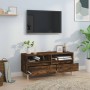 Mueble de TV madera contrachapada roble ahumado 100x34,5x44,5cm en Muebles TV | Comprar online en Foro24