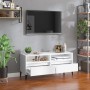 Mueble para TV madera contrachapada blanco 100x34,5x44,5 cm en Muebles TV | Comprar online en Foro24