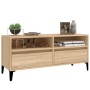 Mueble de TV madera contrachapada roble Sonoma 100x34,5x44,5 cm en Muebles TV | Comprar online en Foro24
