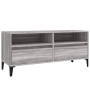Mueble de TV madera contrachapada gris Sonoma 100x34,5x44,5 cm
