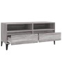 Mueble de TV madera contrachapada gris Sonoma 100x34,5x44,5 cm