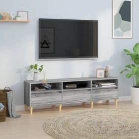 Mueble para TV madera contrachapada gris Sonoma 150x30x44,5 cm Mueble para TV madera contrachapada gris Sonoma 150x30x44,5 cm