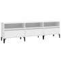 Mueble de TV madera contrachapada blanco 150x30x44,5 cm en Muebles TV | Comprar online en Foro24