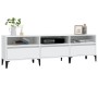 Mueble de TV madera contrachapada blanco 150x30x44,5 cm en Muebles TV | Comprar online en Foro24