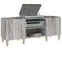 Mueble para discos madera contrachapada gris sonoma 121x38x48cm en Armarios y almacenamiento | Comprar online en Foro24