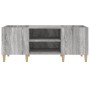 Mueble para discos madera contrachapada gris sonoma 121x38x48cm en Armarios y almacenamiento | Comprar online en Foro24