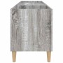 Mueble para discos madera contrachapada gris sonoma 121x38x48cm en Armarios y almacenamiento | Comprar online en Foro24