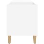 Mueble para discos madera contrachapada blanco 84,5x38x48 cm