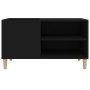 Mueble para discos madera contrachapada negro 84,5x38x48 cm