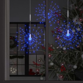 Luces de petardo de navidad exterior azul 10 uds 1400 LED 20 cm