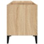 Mueble discos madera contrachapada roble sonoma 84,5x38x48 cm