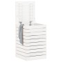 Cesto para la ropa sucia madera maciza pino blanco 44x44x66 cm