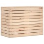 Cesto para la ropa sucia madera maciza de pino 88,5x44x66 cm