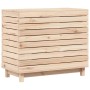 Cesto para la ropa sucia madera maciza de pino 88,5x44x76 cm