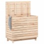 Cesto para la ropa sucia madera maciza de pino 88,5x44x76 cm