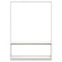 Perchero con zapatero madera maciza pino blanco 113x40x157,5 cm