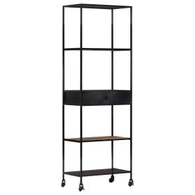 Regal aus rauem Mangoholz und Eisen, 60 x 35 x 180 cm von vidaXL, Bücherregale und Regale - Ref: Foro24-323735, Preis: 135,87...