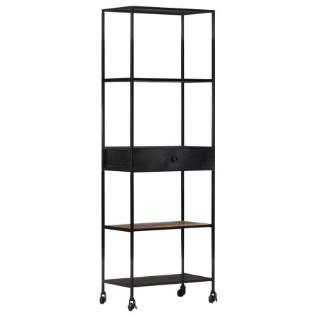 Regal aus rauem Mangoholz und Eisen, 60 x 35 x 180 cm von vidaXL, Bücherregale und Regale - Ref: Foro24-323735, Preis: 135,87...