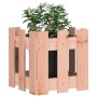 Jardinera con diseño de valla madera maciza Douglas 30x30x30 cm en Maceteros y jardineras | Comprar online en Foro24