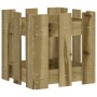 Jardinera diseño de valla madera de pino impregnada 30x30x30 cm