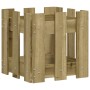 Jardinera diseño de valla madera de pino impregnada 30x30x30 cm