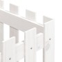 Jardinera diseño de valla madera maciza pino blanca 40x40x40 cm en Maceteros y jardineras | Comprar online en Foro24