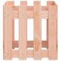 Jardinera con diseño de valla madera maciza Douglas 40x40x40 cm