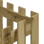 Jardinera diseño de valla madera de pino impregnada 40x40x40 cm