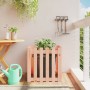 Jardinera con diseño de valla madera maciza Douglas 60x60x60 cm en Maceteros y jardineras | Comprar online en Foro24