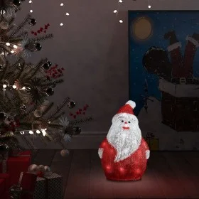 Figura de Papá Noel de acrílico navideño LED 28 cm de vidaXL, Luces de Navidad - Ref: Foro24-328786, Precio: 21,60 €, Descuen...