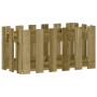 Jardinera diseño de valla madera de pino impregnada 60x30x30 cm